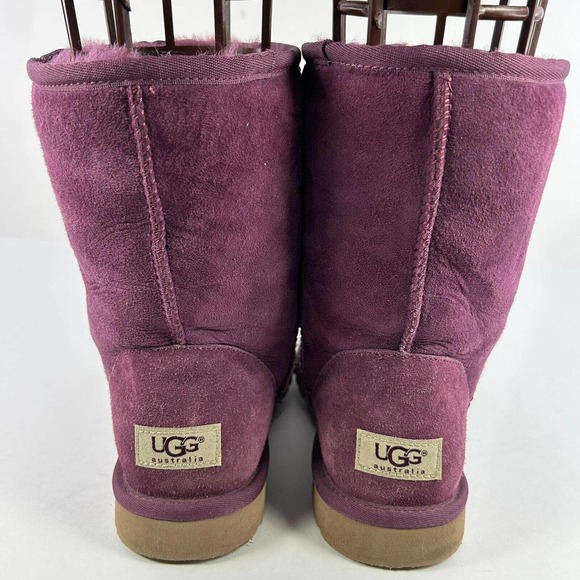 UGG Australia Women's Sheepskin Short Boot US 9 Purple Winter Boots 5825 - Picture 8 of 15